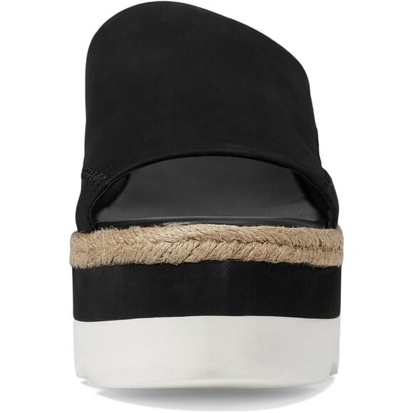 Free People Santorini Espadrille Slide Sandals in Black NIB - Picture 4 of 5